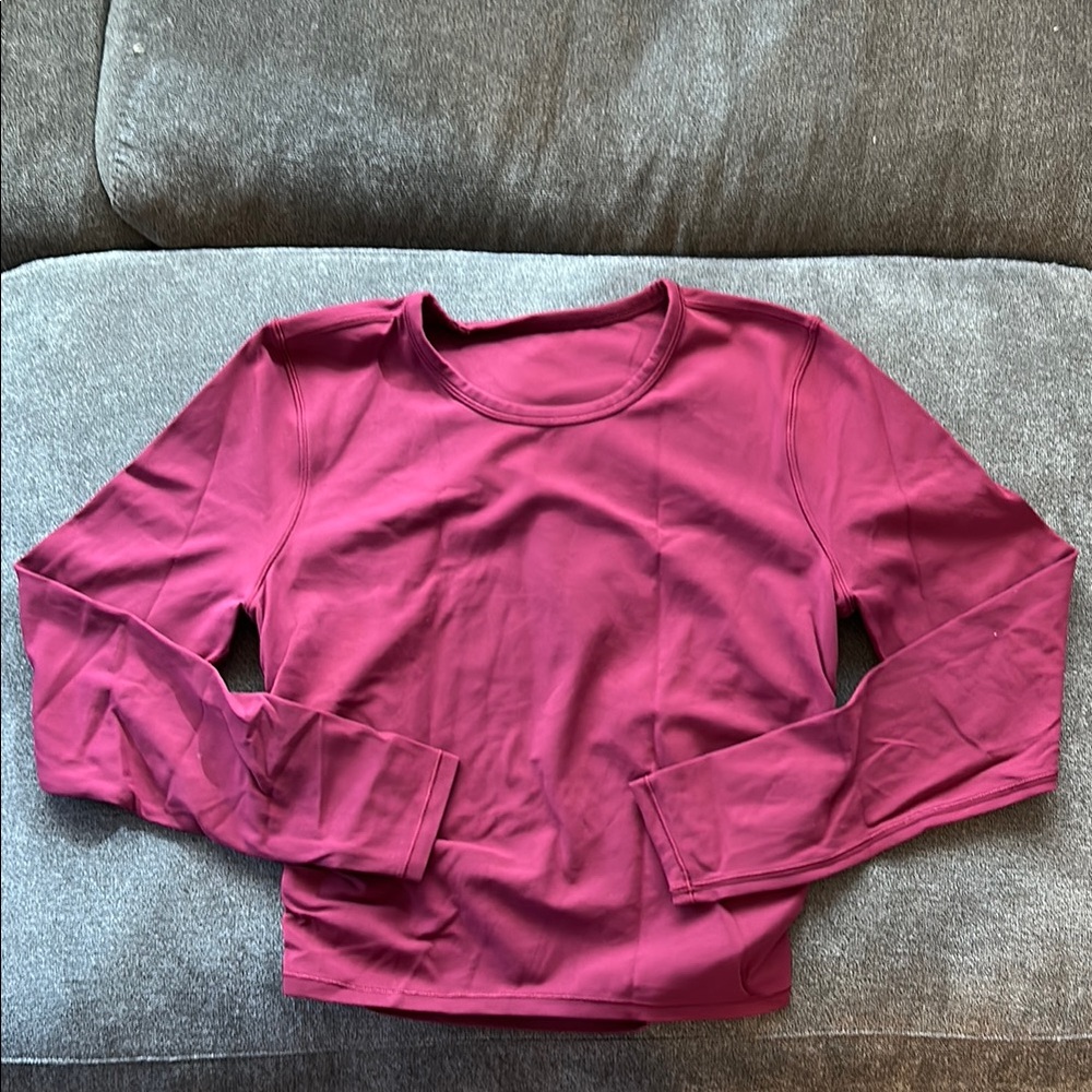 Lululemon Cropped Nulu L/S - Size 8